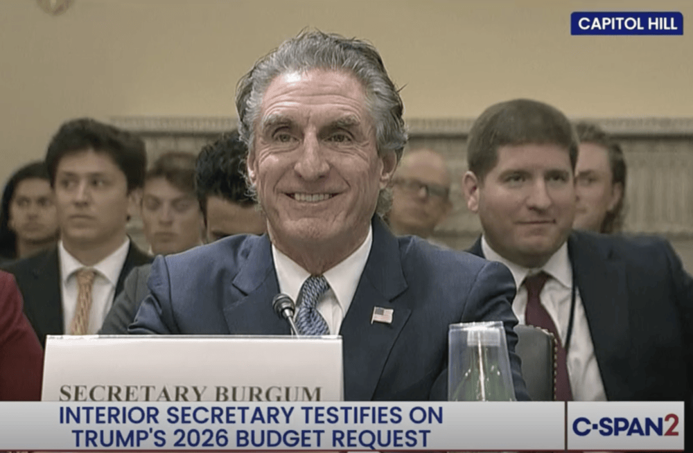 Department of Interior Secretary Doug Burgum testifies before the House Natural Resources Committee on President Trump's FY2026 budget on June 12, 2025.